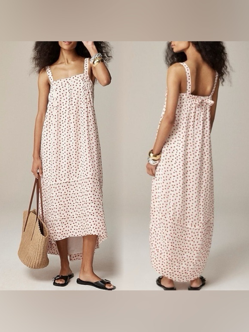 J.CREW Pintuck midi dress in drapey organza Vacation Travel Cocktail Women S